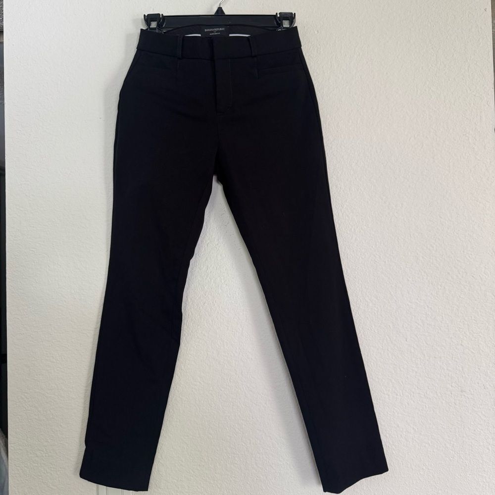 Banana Republic Black Sloan Curvy Fit Women’s Pants Size 0 - Picture 6 of 13
